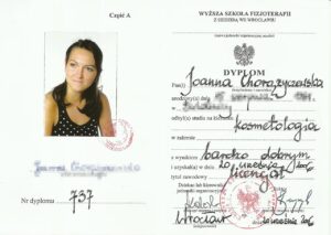 Dyplom gabinet podologiczny PodoVital Świdnica